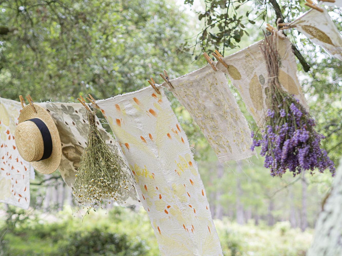 DIY Estampación botánica en tela22